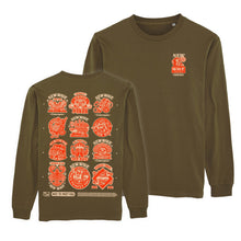 Load image into Gallery viewer, Longsleeve &quot;GLOBE&quot; Unisex, brown, Design by Florian Schommer

