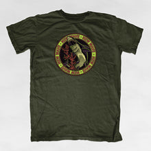 Load image into Gallery viewer, Shirt &quot;SHARK&quot;, military green, Design by Florian Schommer

